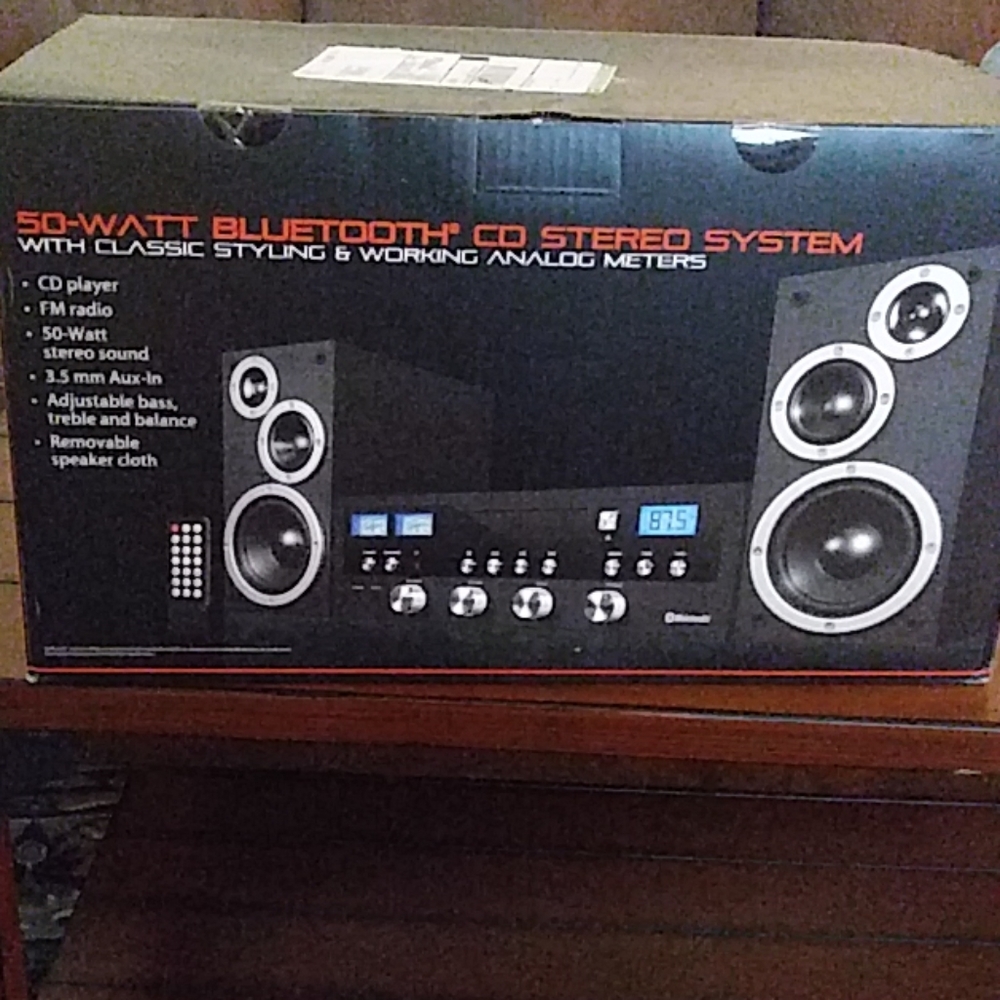 BLACK Web Bluetooth CD stereo system